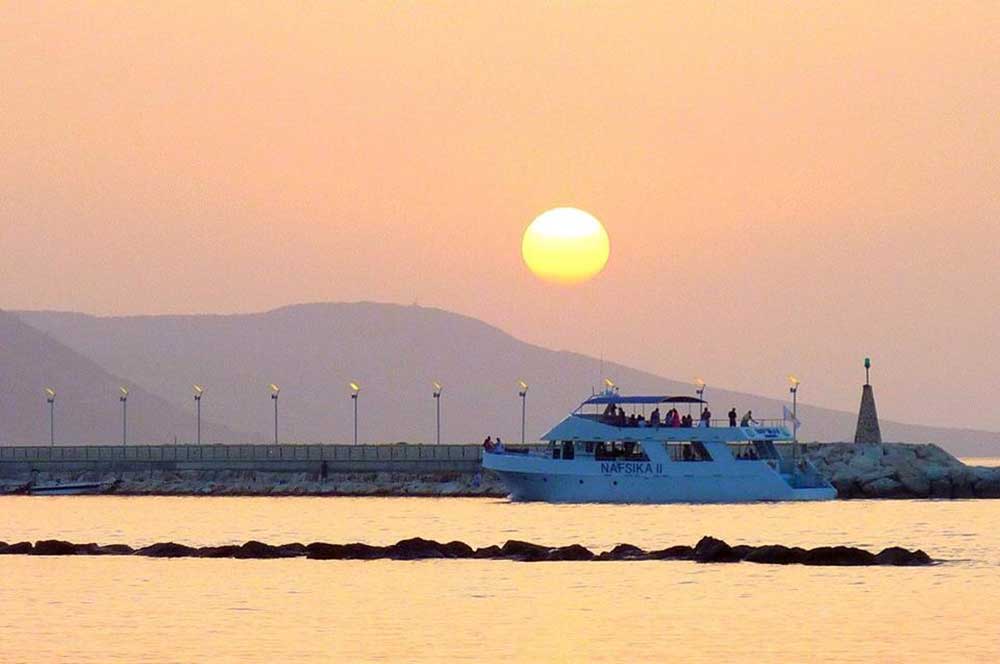 Sunset Boat Trips in Latchi on Nafsika II